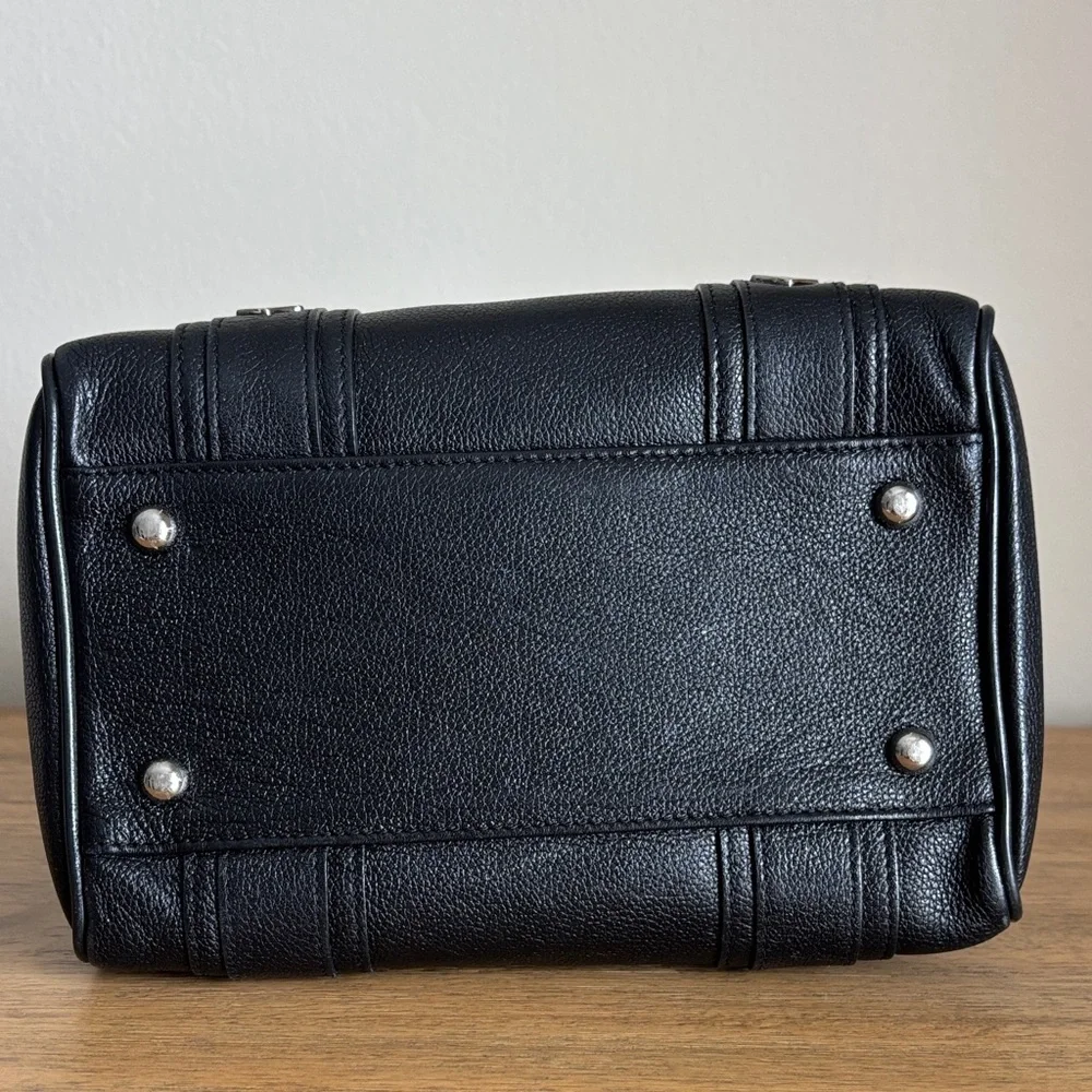 MCM Black Leather Mini Boston Bag - Picture 12 of 12